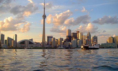 Skyline of Toronto viewed from Harbour credits Derek Tsang Kingston Canada